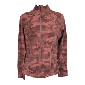 Lululemon Define Jacket Heritage Camo Nulux Rose Pink, Size 6 New